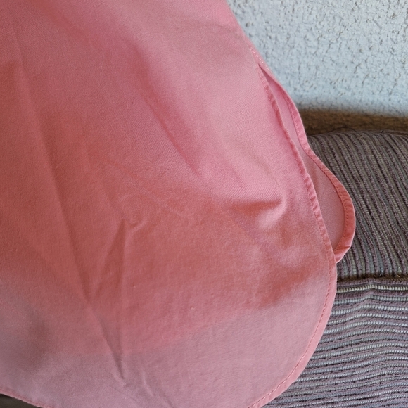 1411 Plus Sz3X Blouse Buttondown Short Sleeves Collar Lace Inset Lt Weight Nice - Picture 12 of 13